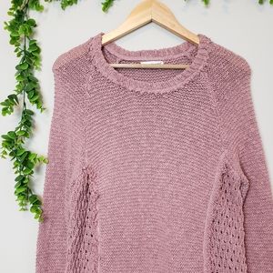 Sweaters - Boho Blush Pink Knit Sweater Sweaters - Boho Blush Pink Knit Sweater